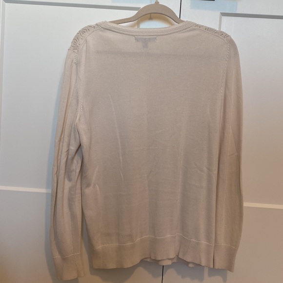 Banana Republic Size L cream sweater - Picture 4 of 5